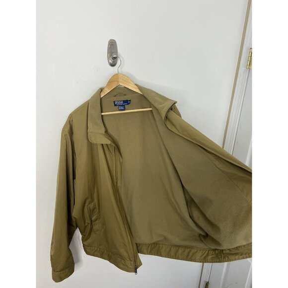Polo Ralph Lauren Pony Jacket Coat Harrington Tan Beige Mens Size 2XL XXL - Picture 3 of 6